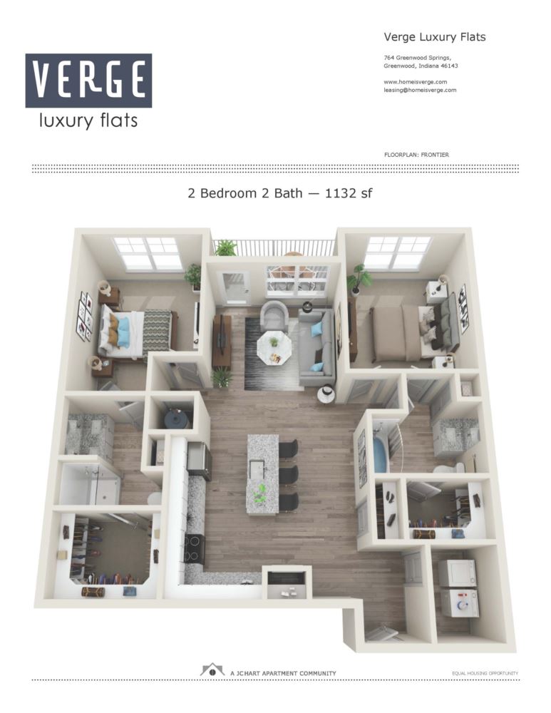 Frontier 2 Bedroom Floor Plan Verge Luxury Flats